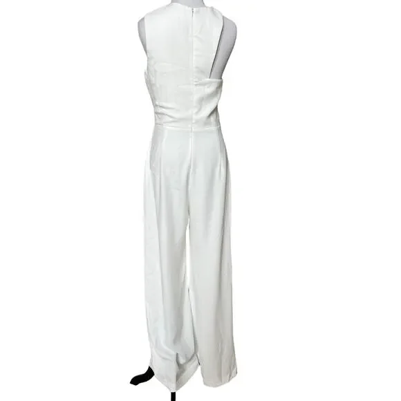 Amanda Uprichard x REVOLVE Gilda Jumpsuit in Ivory NWOT Medium - Picture 8 of 9